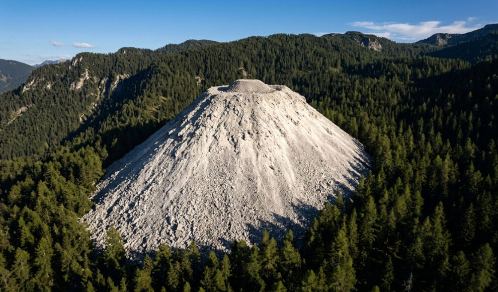 In Sibirien ragt ein 40 Meter hoher unerklärlicher Steinkegel auf