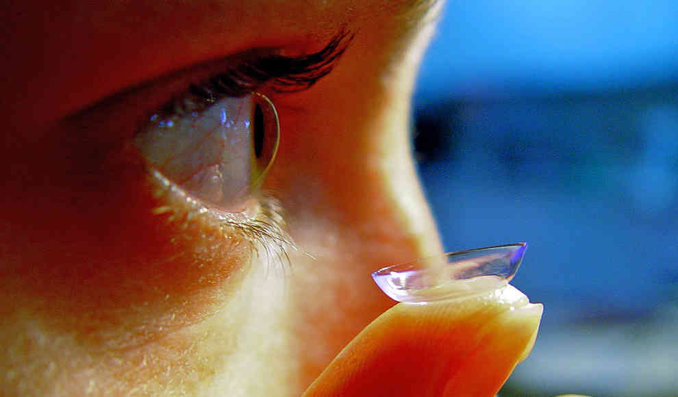 Kontaktlinse mit UV-Schutz