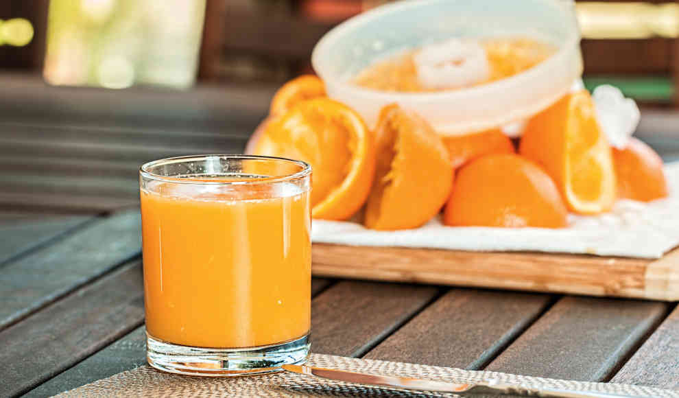 Orangensaft liefert gesunde Antioxidantien 