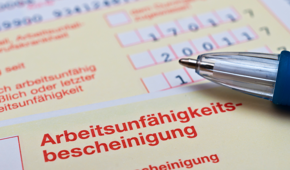 Arbeitsunfähigkeitsbescheinigung (Krankenschein)