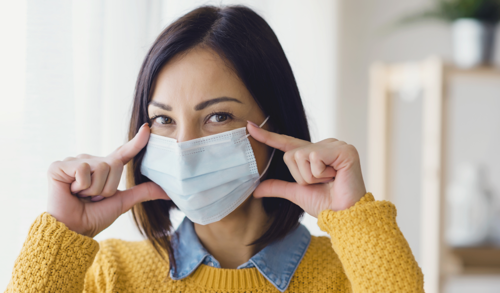 Medizinische Masken schützt vor Radon-Belastung