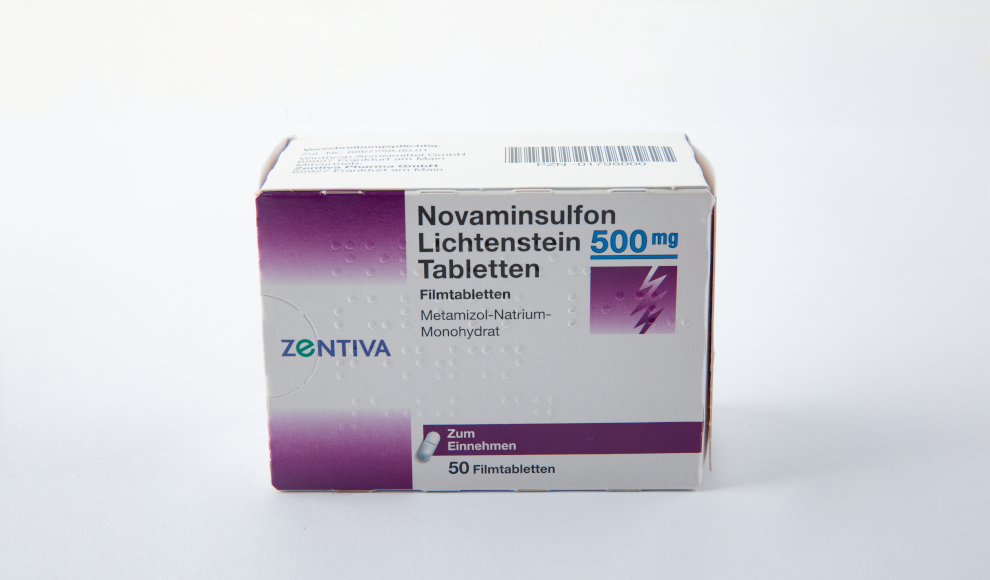 Metamizol Novaminsulfon mit dem Wirkstoff Metamizol 