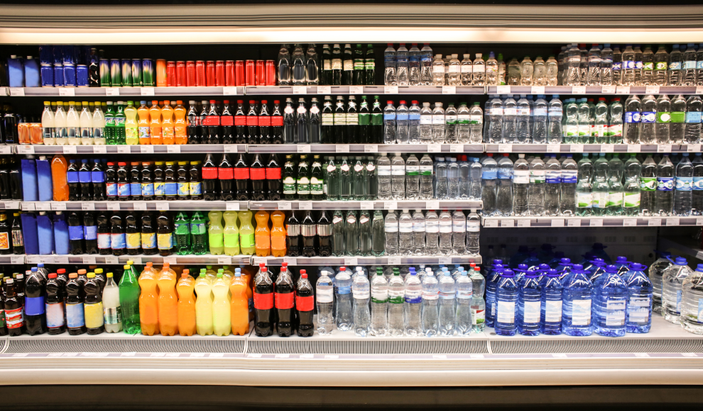 Getränke im Supermarkt