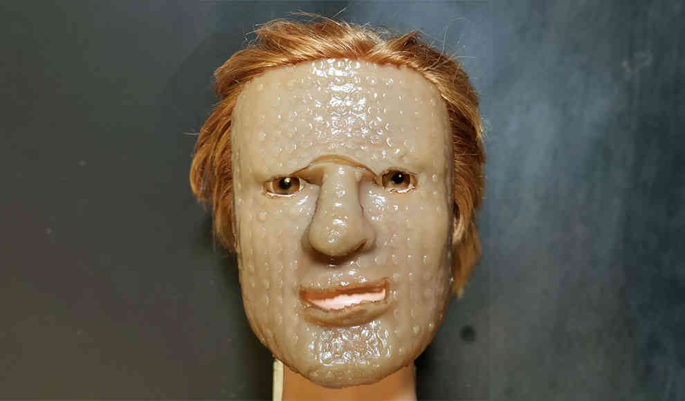 Hydrogelmaske aus dem 3D-Drucker