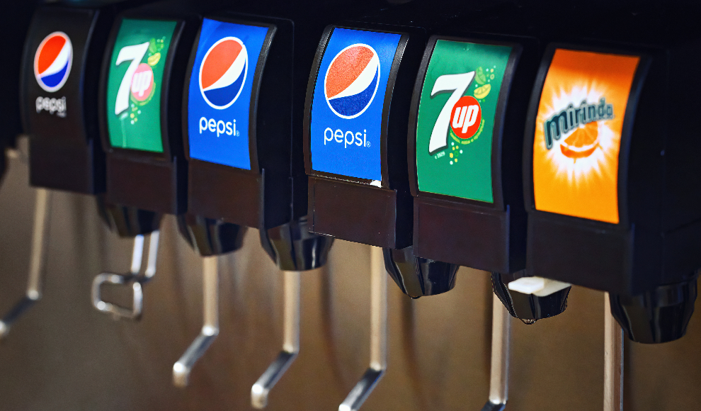 Getränkeautomat in einem Fastfoodrestaurant