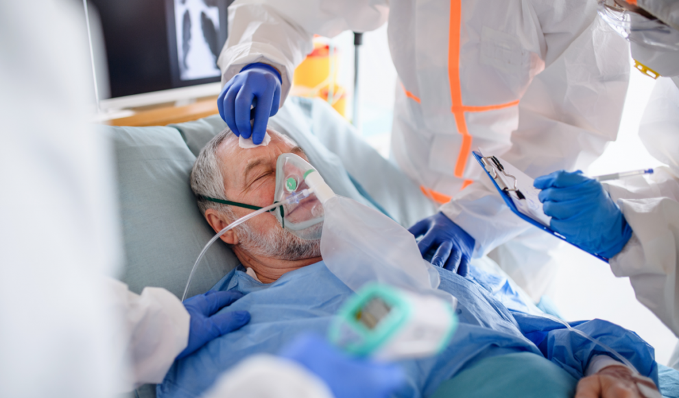 HIV-Patient mit Covid-19-Langzeitinfektion (Symbolbild)