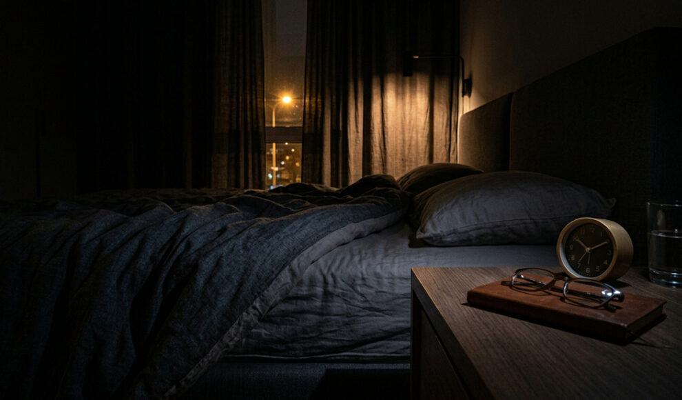 Drei Lux im Schlafzimmer verdicken die Herzwand