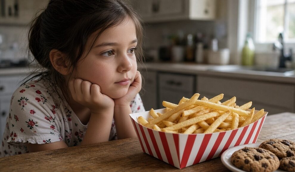 Bei Kindern mit viel Fertigessen springt das Gehirn stärker auf Pommes an