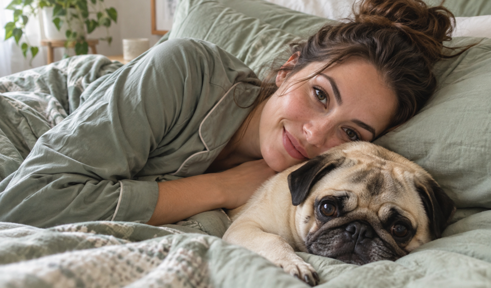 Hunde und Besitzer bewegen sich nachts oft im selben Takt