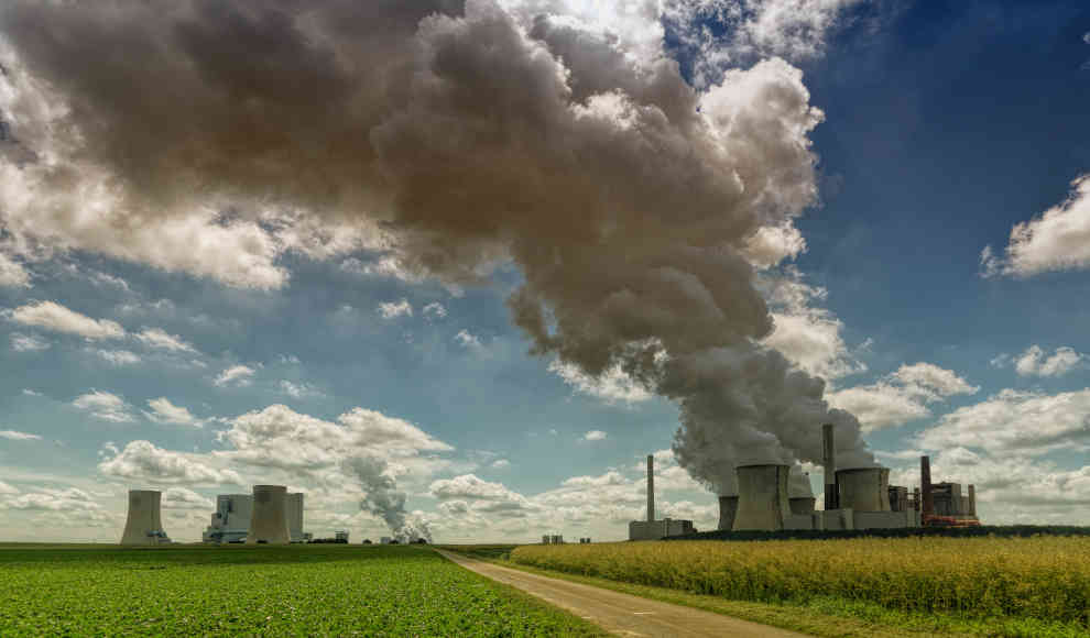 Emissionen eines Kohlekraftwerks
