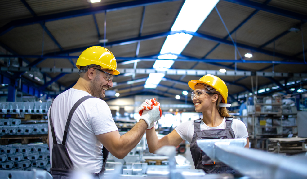 Arbeitskräfte in einem deutschen Unternehmen