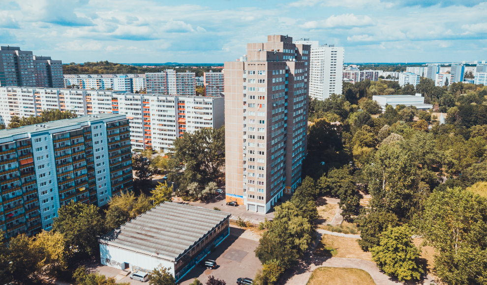 Plattenbauten in Berlin