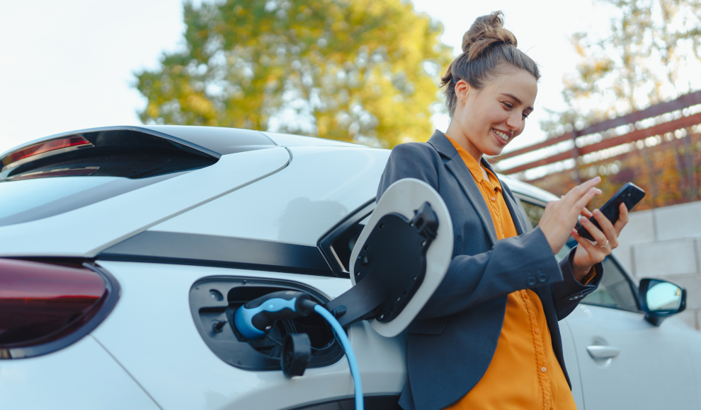 Elektroauto beim Laden