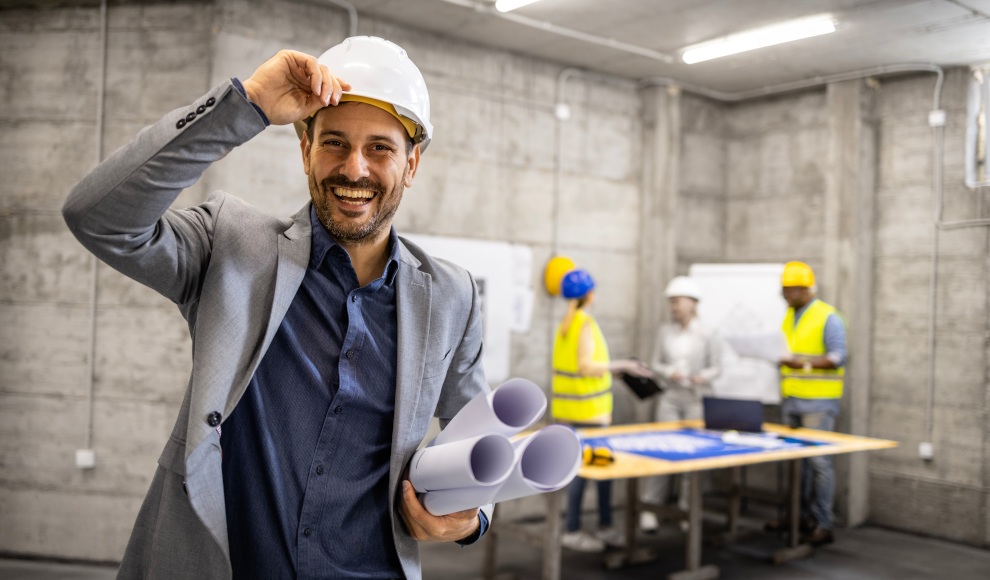 Arbeiter auf einer Baustelle