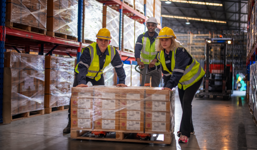 Flüchtlinge beim Arbeiten