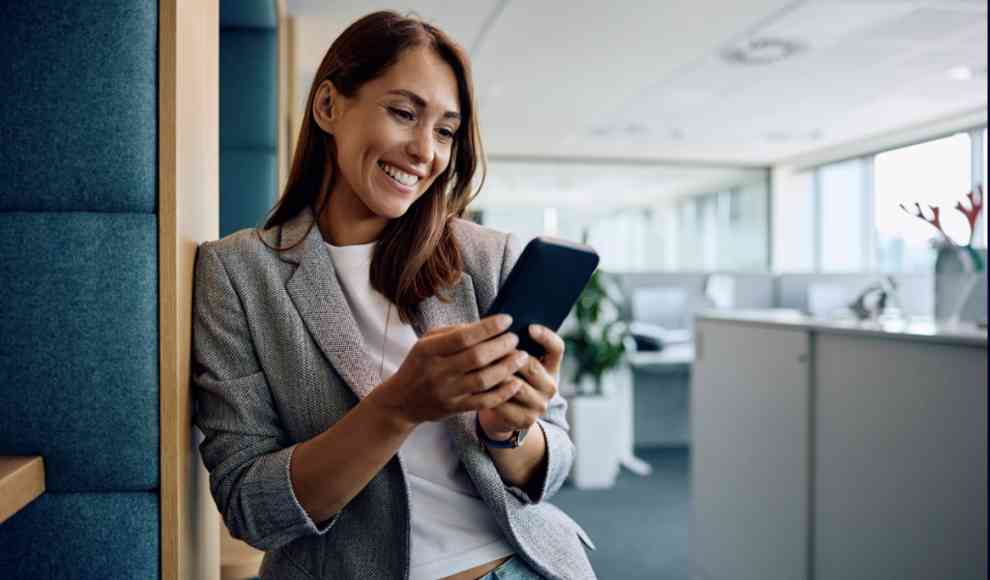 Smartphonenutzung im Büro