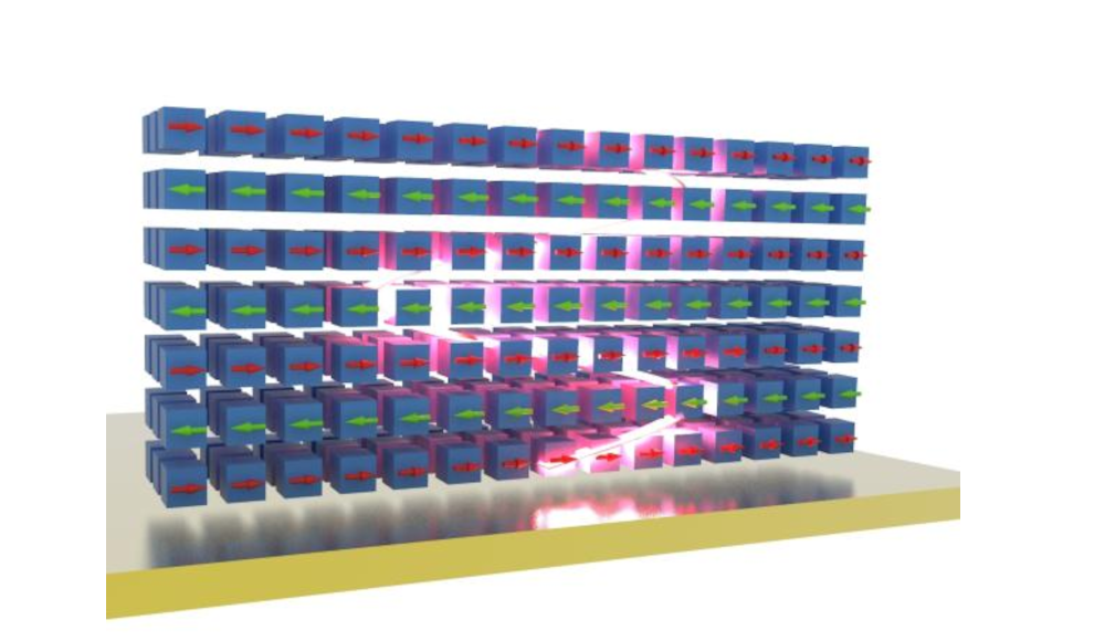 Licht, das in einem magnetischen Kristall gefangen ist, kann seine magneto-optischen Interaktionen stark verstärken