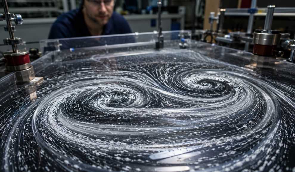 Forscher lenken Turbulenz gegen ihre natürliche Richtung