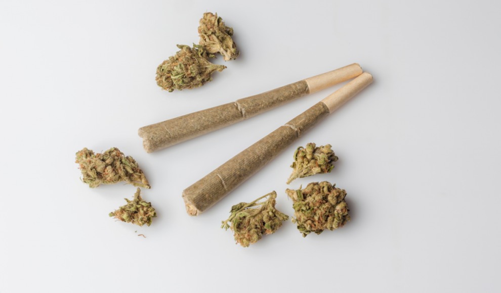 Cannabiszigaretten eines jugendlichen Drogenkonsumenten