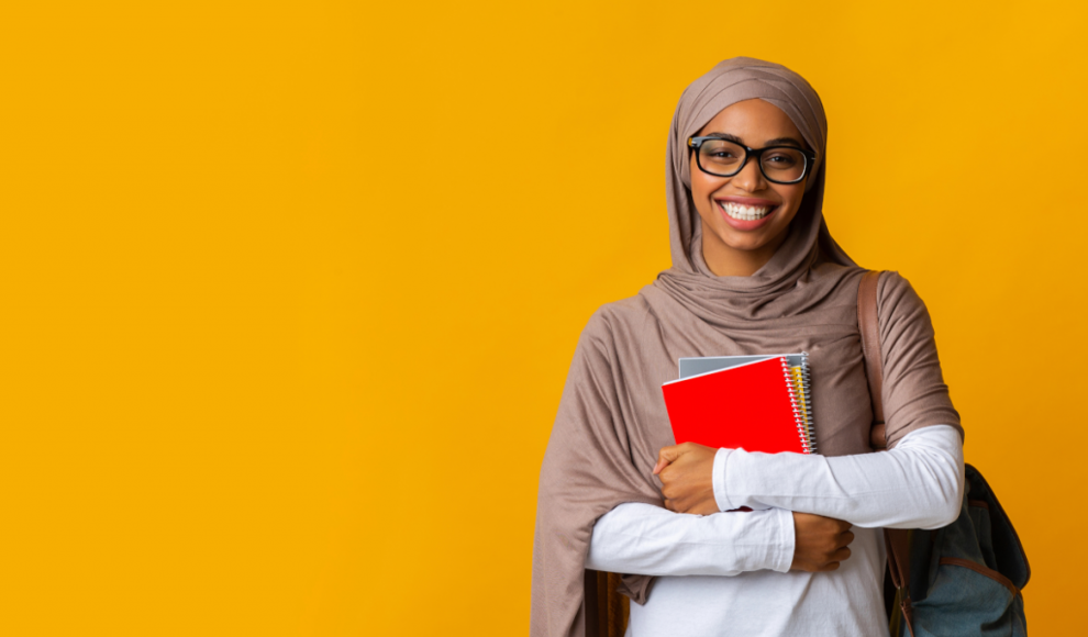 Schülerin aus dem islamischen Religionsunterricht