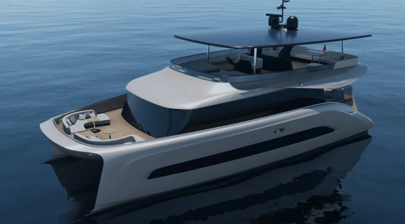 A yacht designed with unlimited range and zero emissions