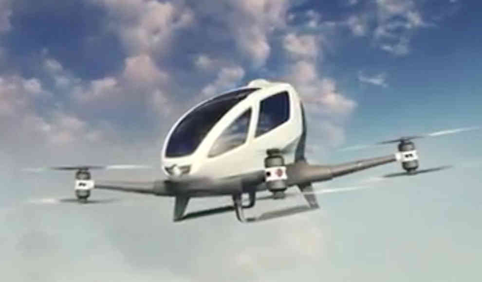 Ehang 184: Autonome Taxi-Drohnen fliegen in Dubai