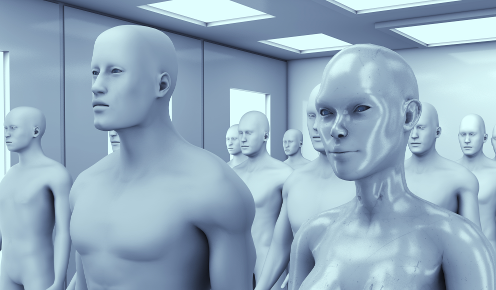 Roboter mit selbstheilender lebender Haut (Symbolbild)