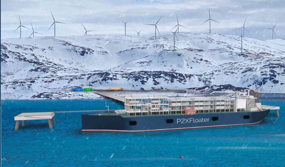 P2XFloater produziert grünen Ammoniak vor Grönland 