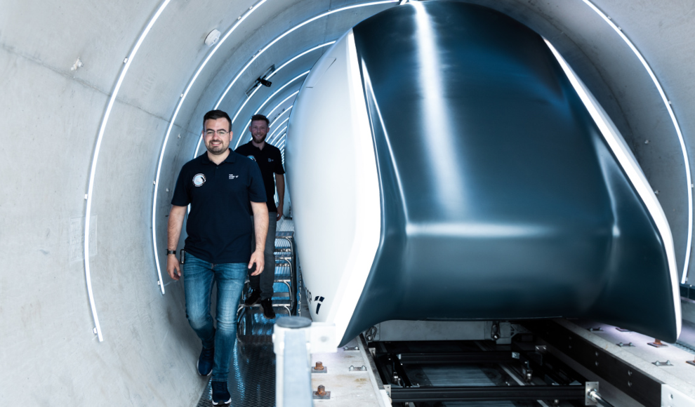 Hyperloop-Teststrecke in Ottobrunn 