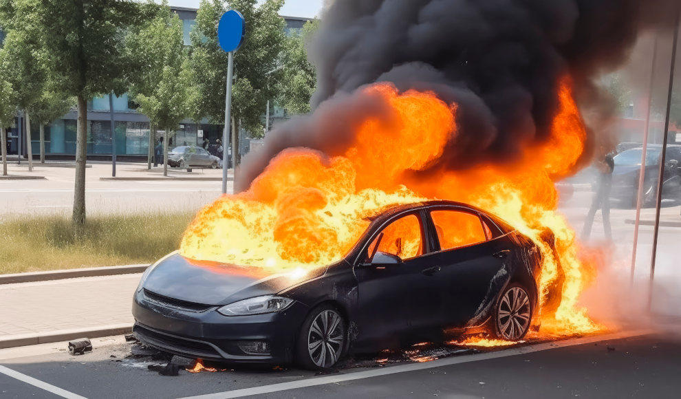 Elektroauto brennt wegen thermischem Durchgehen
