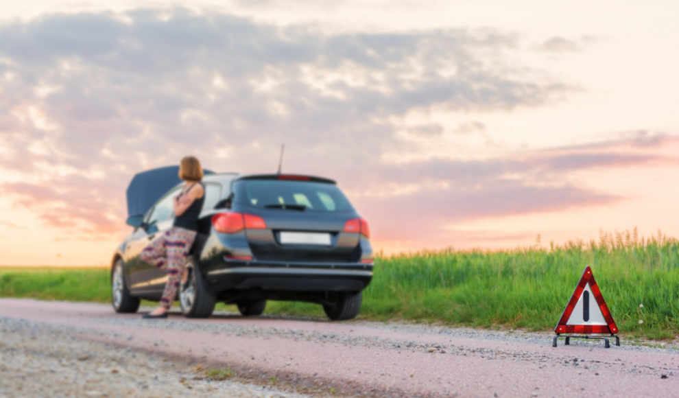 Auto hat eine Panne