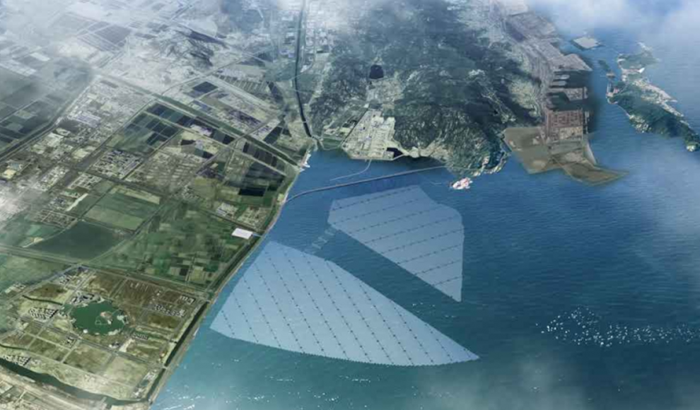 Solarpark im Meer vor Lianyungang