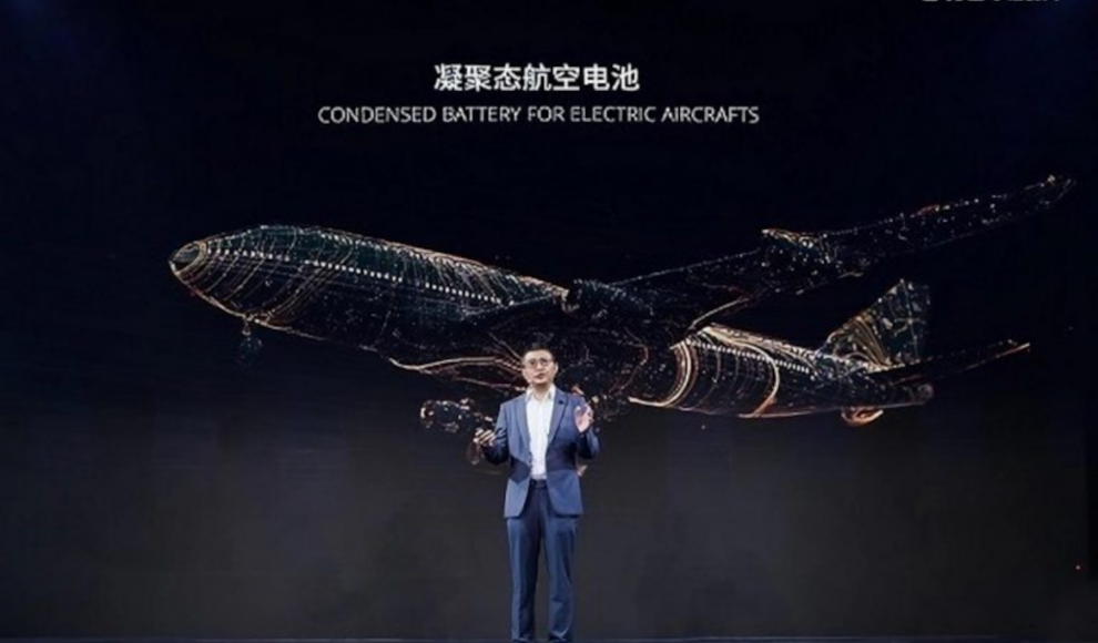 Präsentation des Elektroflugzeugs