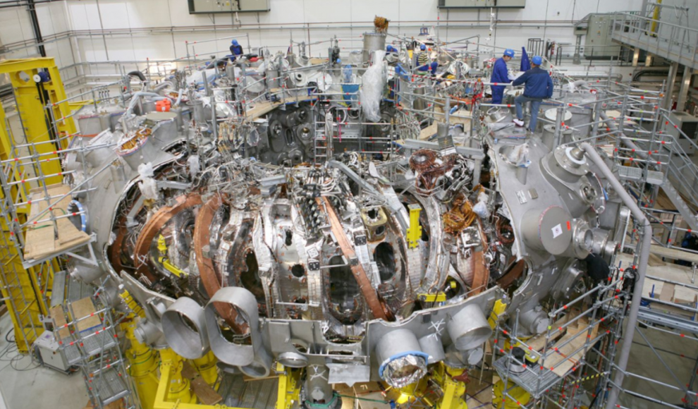Reaktorkammer des Fusionsreaktors Wendelstein 7-X (W7-X)