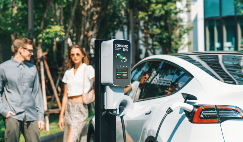 Elektroauto beim Laden