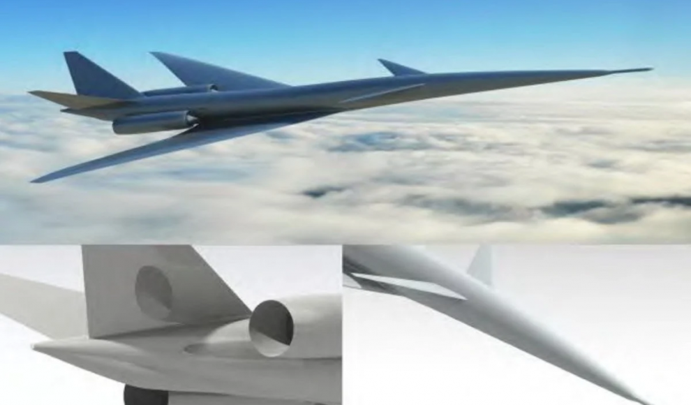 Visualisierung des geplanten Überschalljets Comac C949