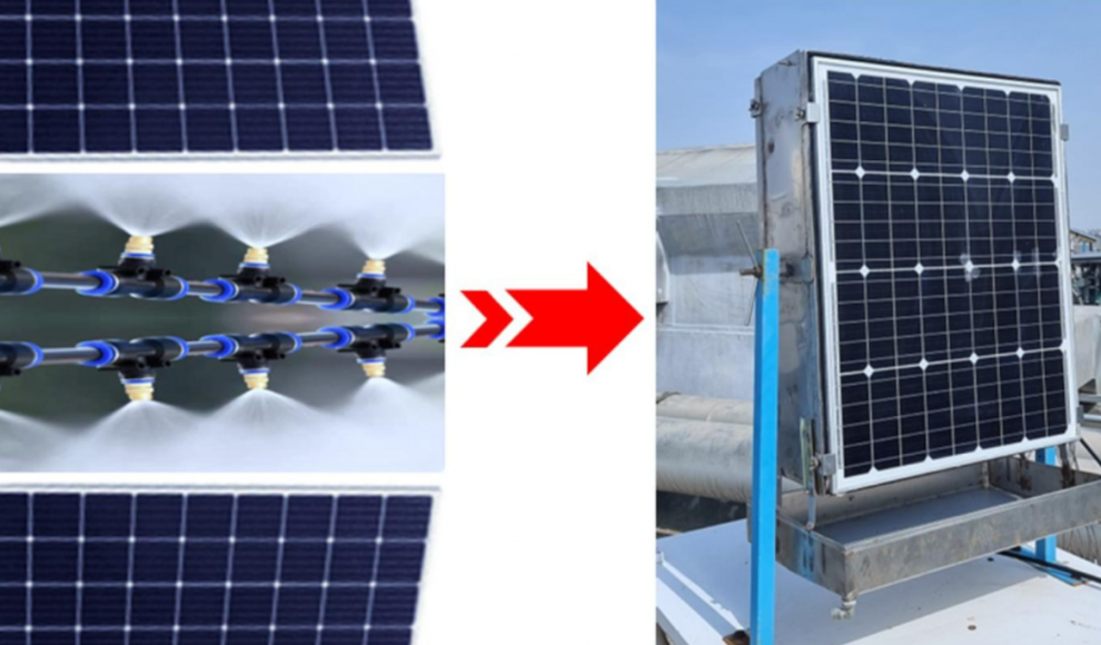 Doppelseitige Solarmodule mit Kühlung 