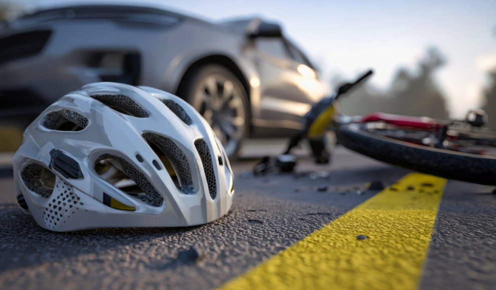 Unfall mit einem hohen Auto
