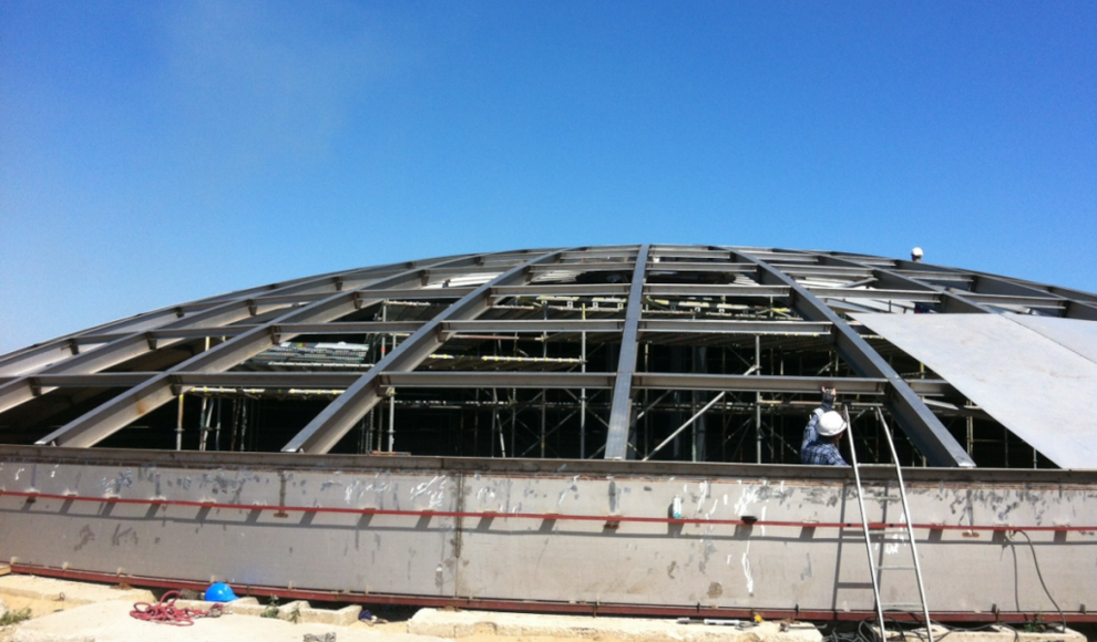 Gebäude mit Spezialedelstahlprofilen