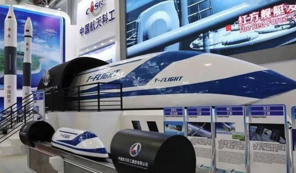 Chinesische Magnetschwebebahn T-Flight