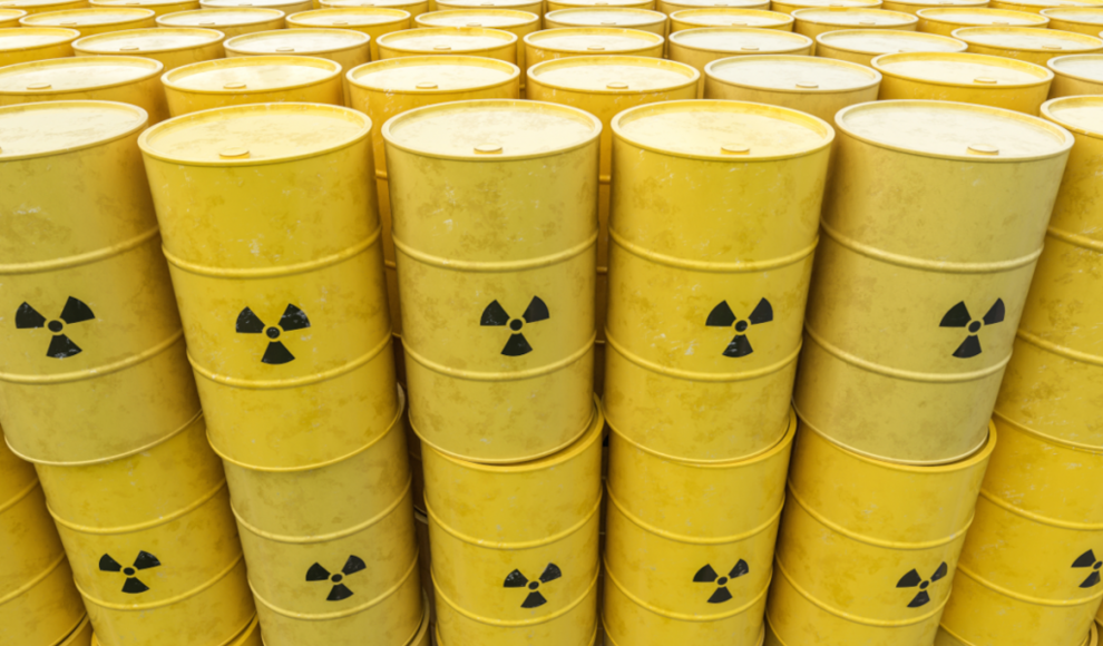 Hochradioaktiver Atommüll in einem Zwischenlager