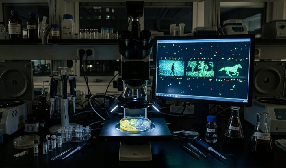 Hay una película completa en el genoma de las bacterias.