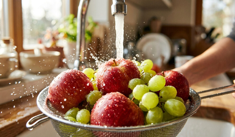 Neue Waschlösung entfernt bis zu 93 Prozent der Pestizide von Obst