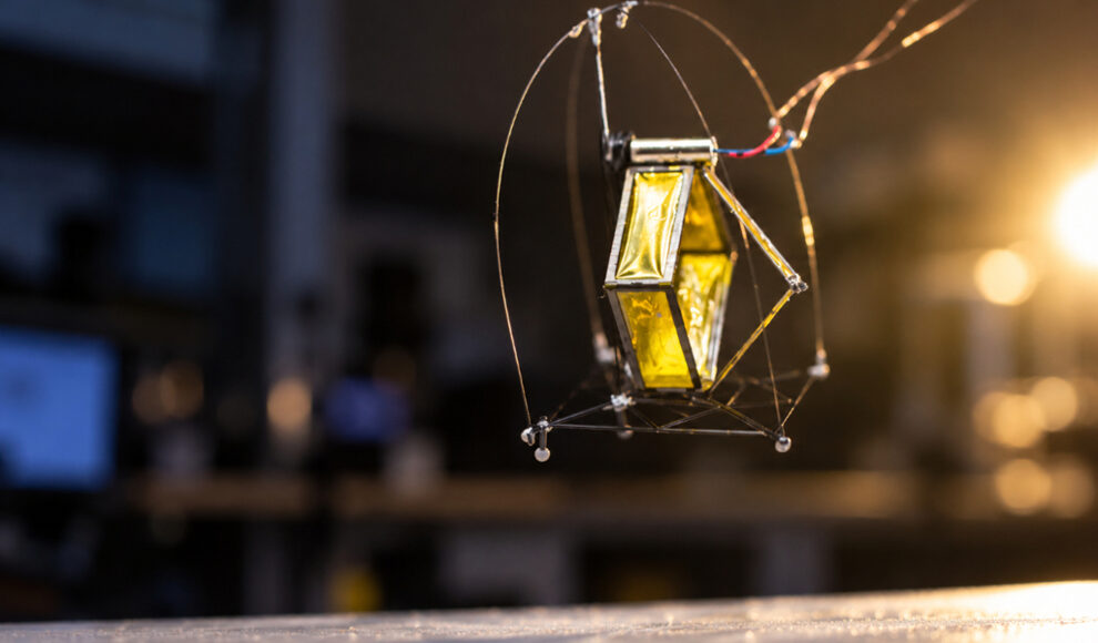 Miniroboter trifft seine Sprunghöhe auf einen Zentimeter genau