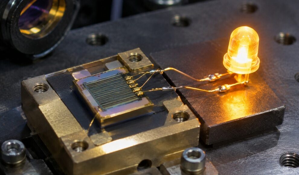 Phototransistor lässt Infrarotlicht 17.000-mal heller aufleuchten