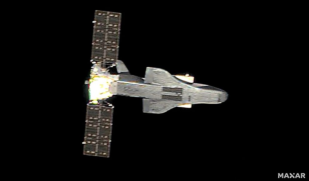 Raumgleiter aus China ist auf neuem US-Satellitenfoto klar zu erkennen