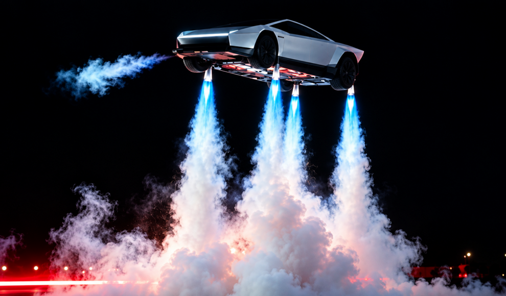 Teslas neuer Roadster kann fliegen