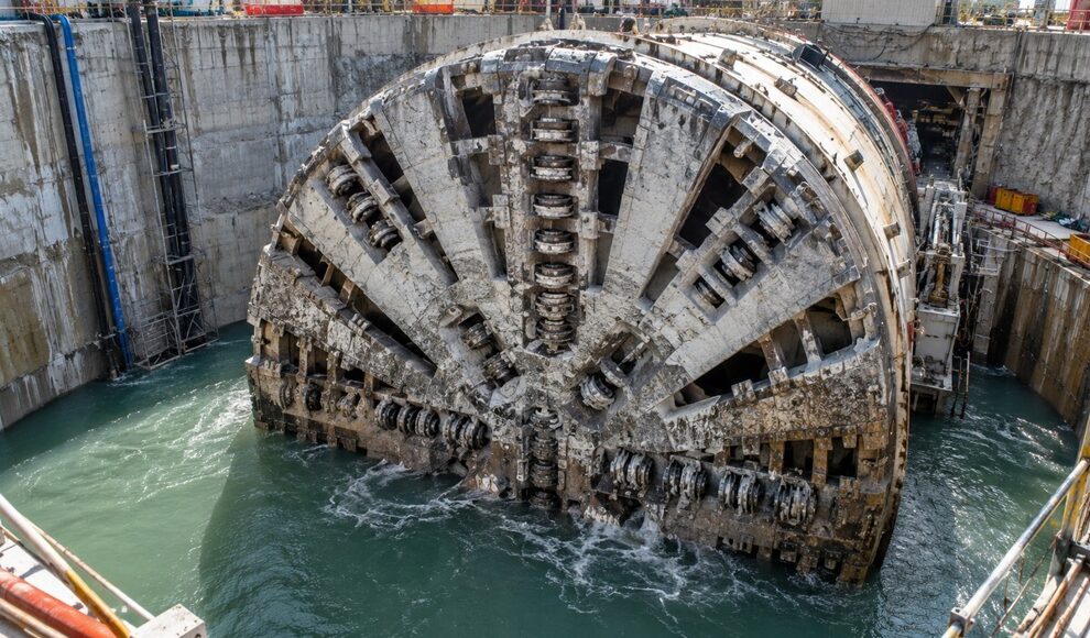 Tunnelbohrer erreicht nach 2,2 Kilometern ein geflutetes Ziel