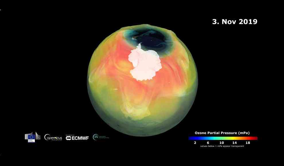 Ozonloch über der Antarktis 