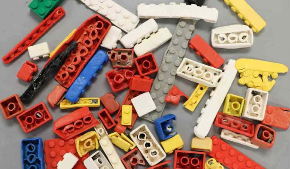Verwitterte LEGO-Steine
